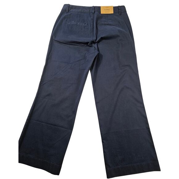 NWT navy blue favorite fit slacks pants LL bean size 2 career business casual - Picture 2 of 7